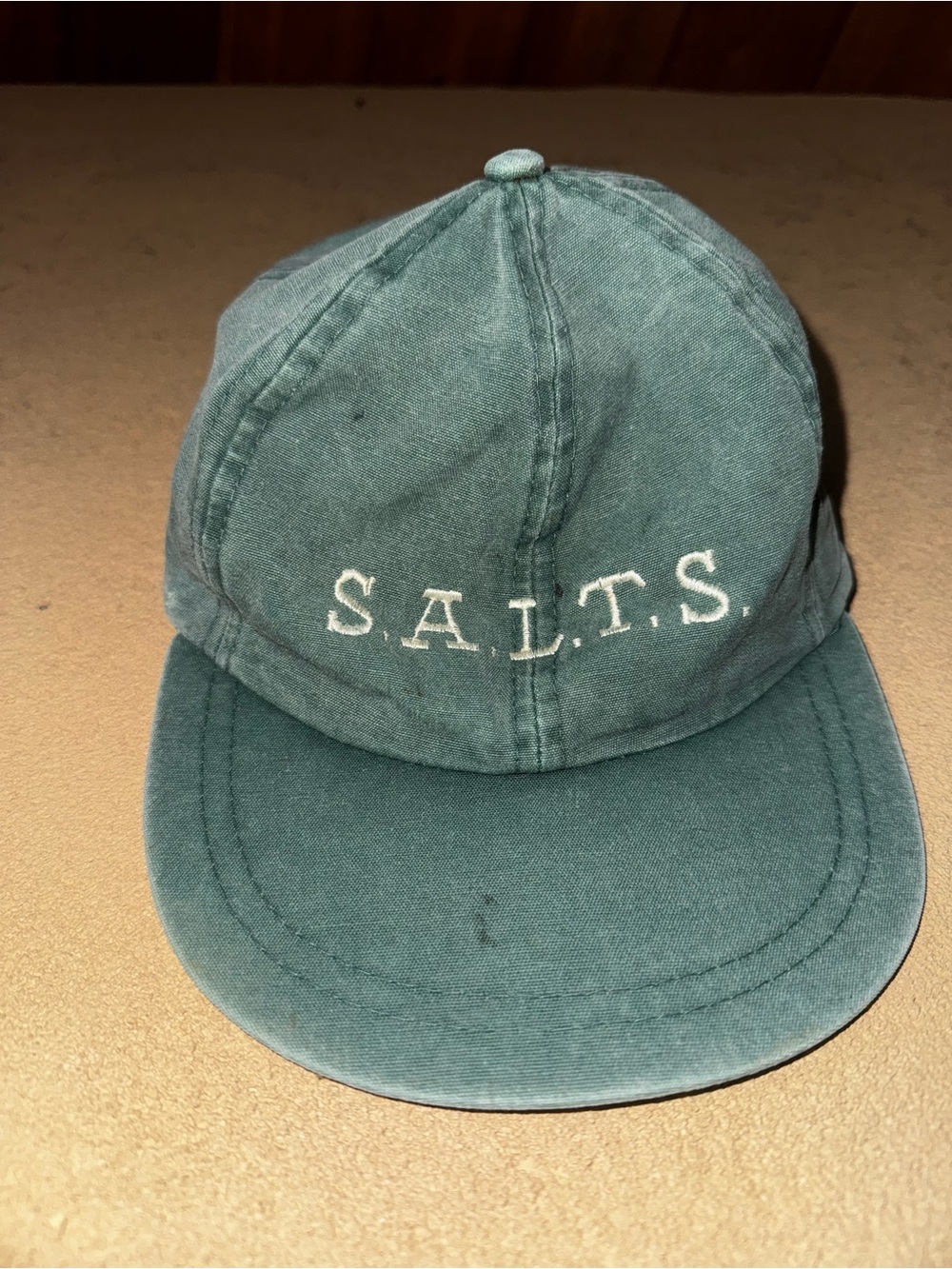 Men's Teal Baseball Cap with Embroidery SALTS - Picture 3 of 5